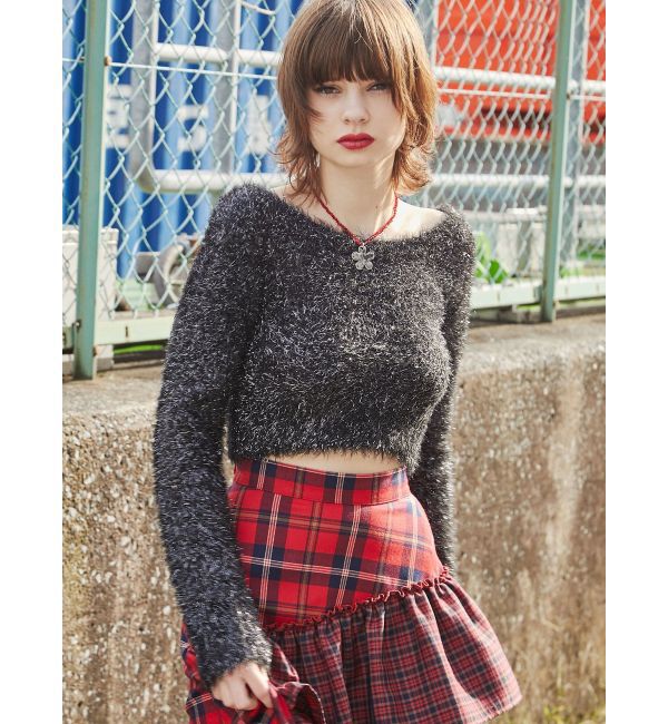 jouetie「ラメショートニット」|ニット・セーター|