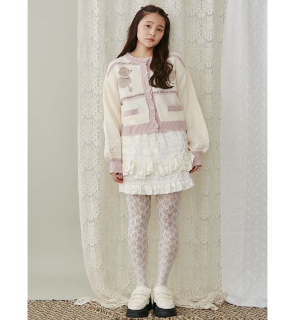 merry jenny「poodleニットカーディガン」|カーディガン|