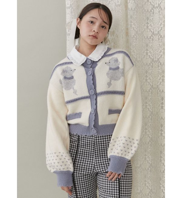 merry jenny「poodleニットカーディガン」|カーディガン|