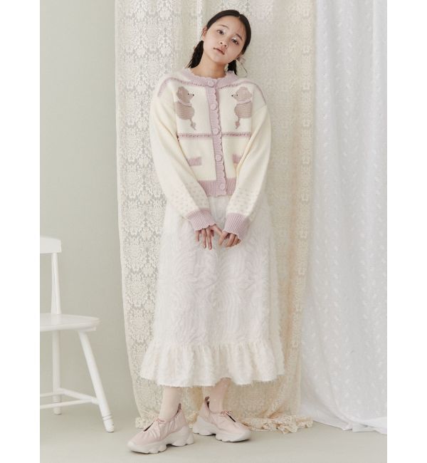 merry jenny「poodleニットカーディガン」|カーディガン|