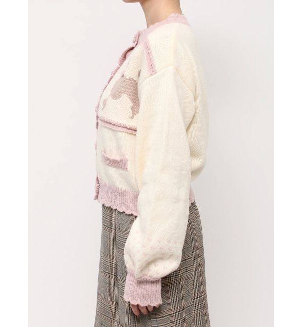 merry jenny「poodleニットカーディガン」|カーディガン|