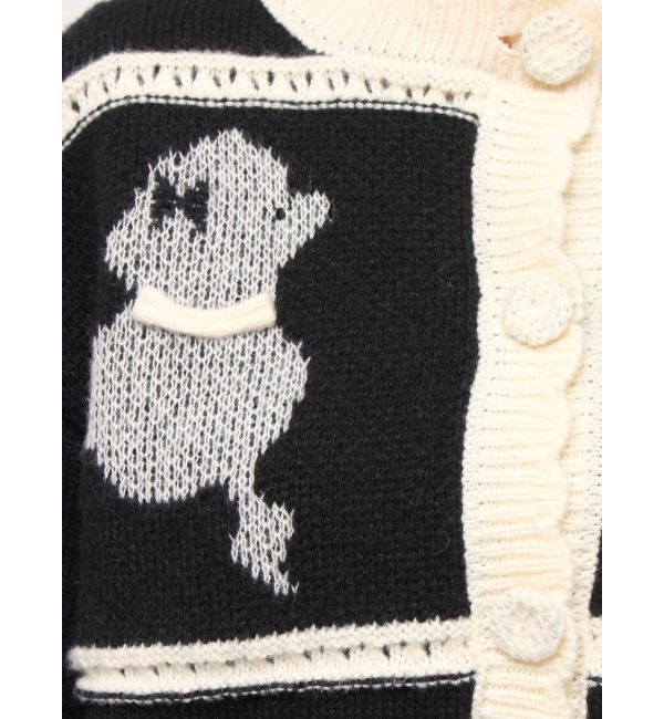 merry jenny「poodleニットカーディガン」|カーディガン|