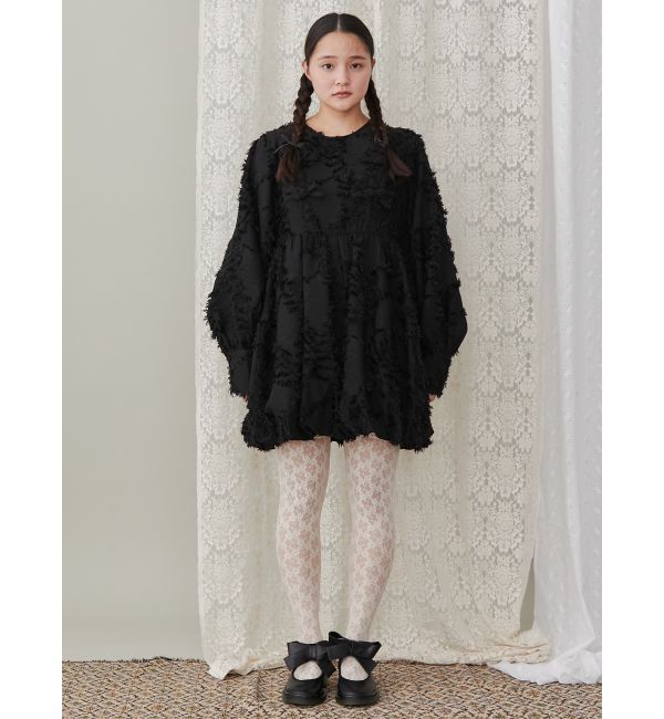 merry jenny「バルーンリボンミニワンピース」|ワンピース|