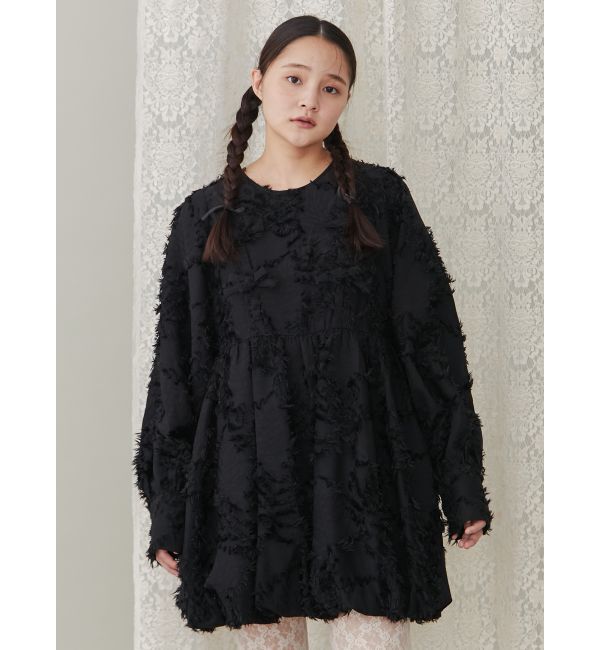 merry jenny「バルーンリボンミニワンピース」|ワンピース|