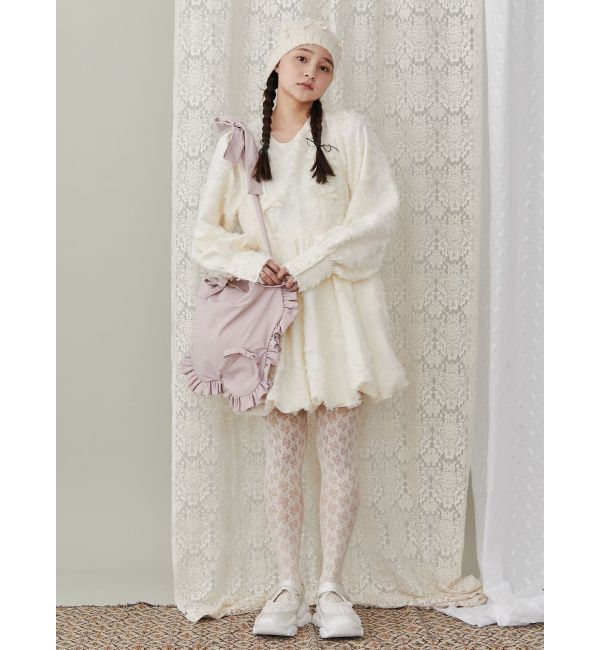 merry jenny「バルーンリボンミニワンピース」|ワンピース|