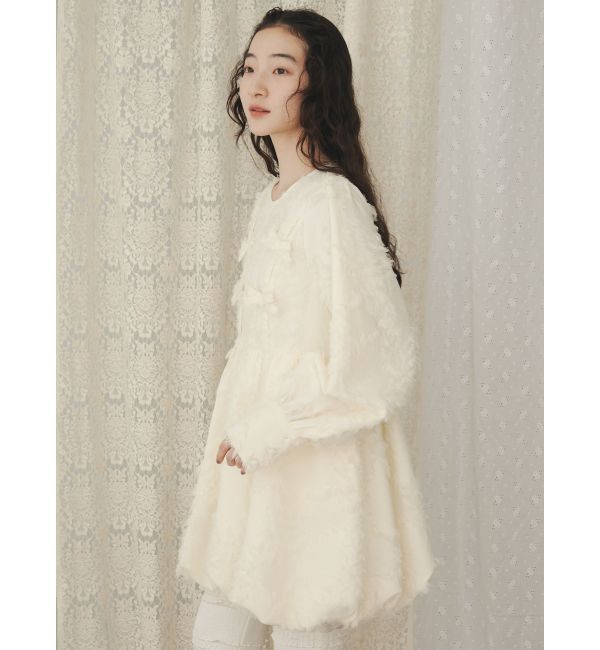 merry jenny「バルーンリボンミニワンピース」|ワンピース|