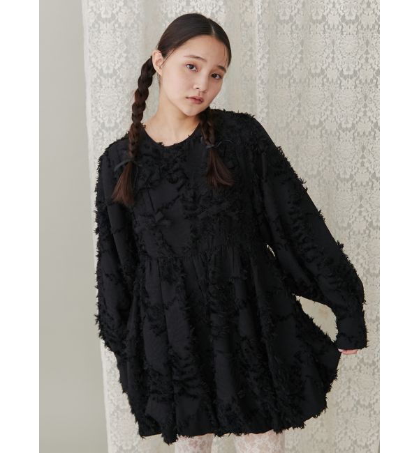 merry jenny「バルーンリボンミニワンピース」|ワンピース|