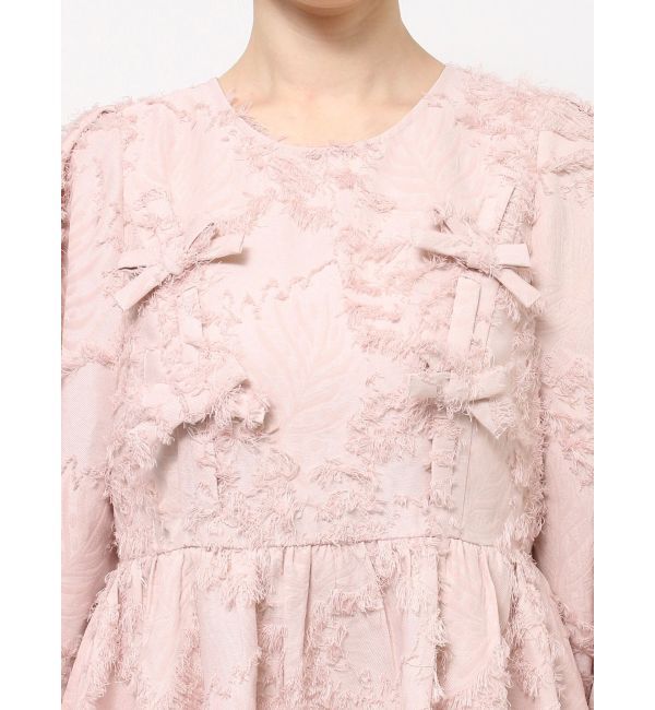 merry jenny「バルーンリボンミニワンピース」|ワンピース|