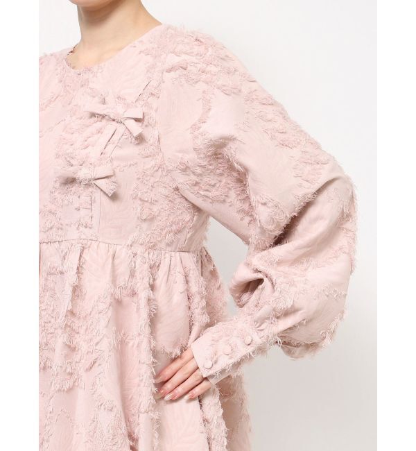 merry jenny「バルーンリボンミニワンピース」|ワンピース|