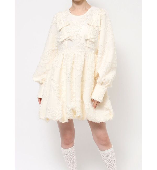 merry jenny「バルーンリボンミニワンピース」|ワンピース|