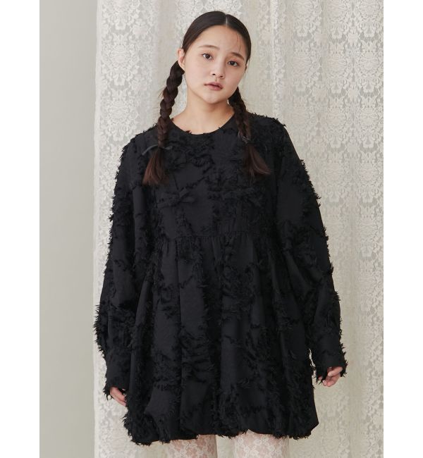 merry jenny「バルーンリボンミニワンピース」|ワンピース|