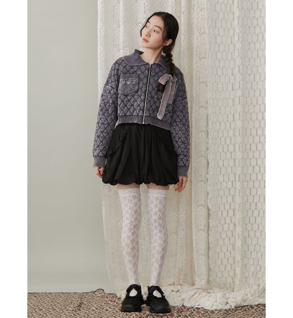 merry jenny「ストーンウォッシュニットカーディガン」|カーディガン|