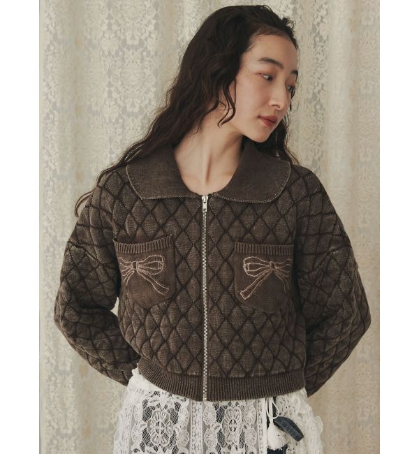 merry jenny「ストーンウォッシュニットカーディガン」|カーディガン|