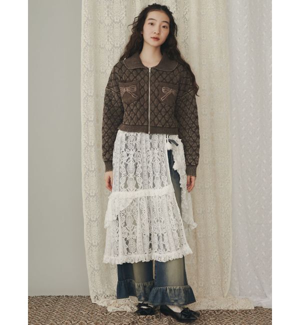 merry jenny「ストーンウォッシュニットカーディガン」|カーディガン|