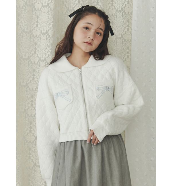 merry jenny「ストーンウォッシュニットカーディガン」|カーディガン|