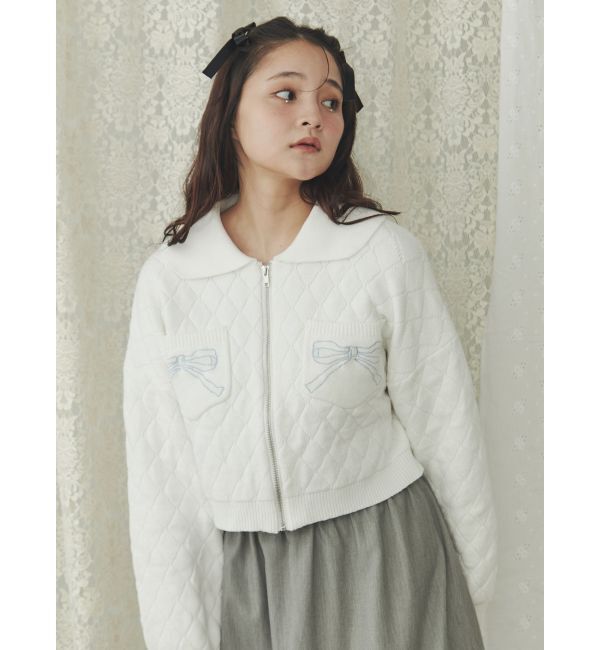 merry jenny「ストーンウォッシュニットカーディガン」|カーディガン|