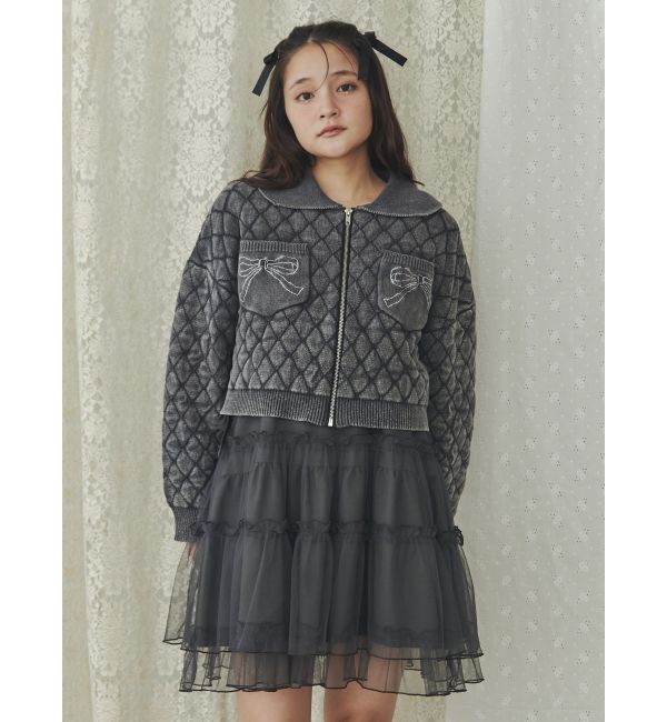 merry jenny「ストーンウォッシュニットカーディガン」|カーディガン|