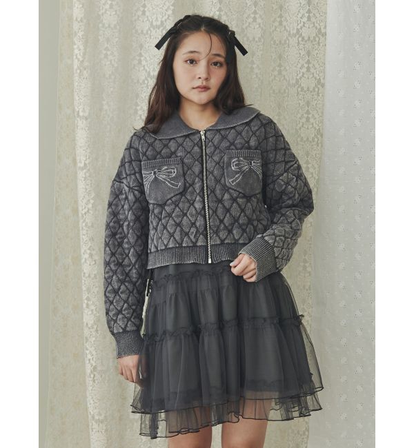 merry jenny「ストーンウォッシュニットカーディガン」|カーディガン|