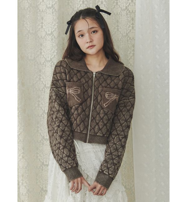 merry jenny「ストーンウォッシュニットカーディガン」|カーディガン|