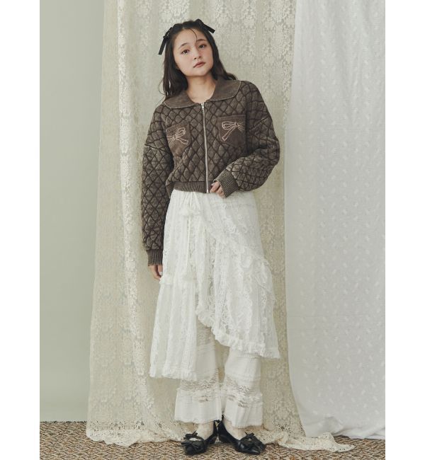 merry jenny「ストーンウォッシュニットカーディガン」|カーディガン|