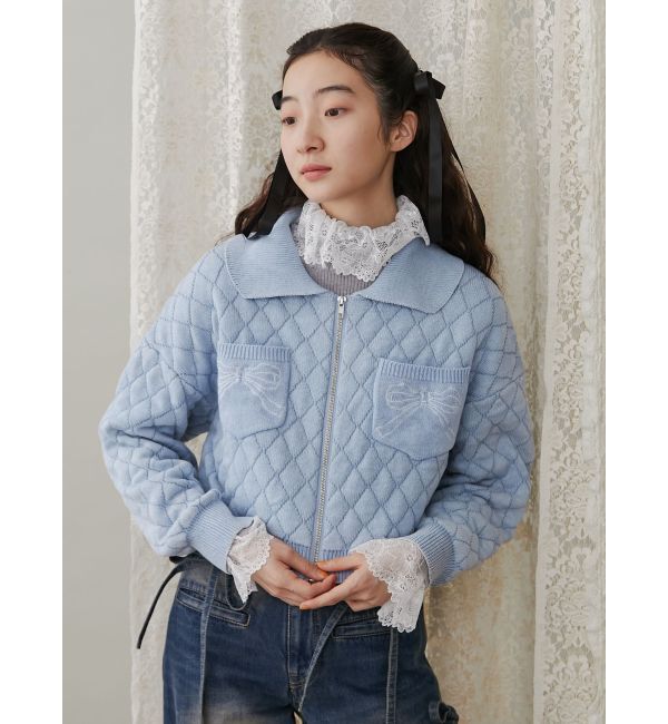 merry jenny「ストーンウォッシュニットカーディガン」|カーディガン|