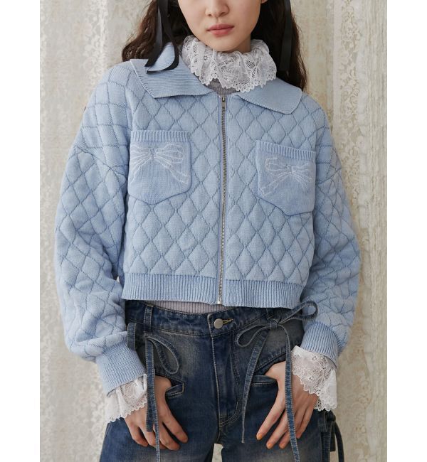 merry jenny「ストーンウォッシュニットカーディガン」|カーディガン|