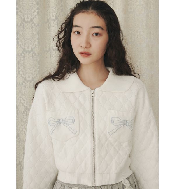 merry jenny「ストーンウォッシュニットカーディガン」|カーディガン|