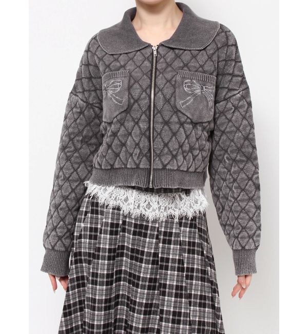 merry jenny「ストーンウォッシュニットカーディガン」|カーディガン|