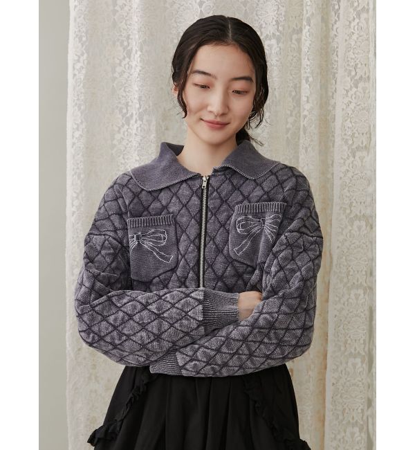 merry jenny「ストーンウォッシュニットカーディガン」|カーディガン|