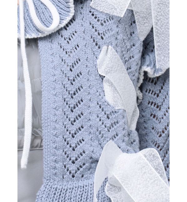 merry jenny「りぼん透かし編みカーディガン」|カーディガン|