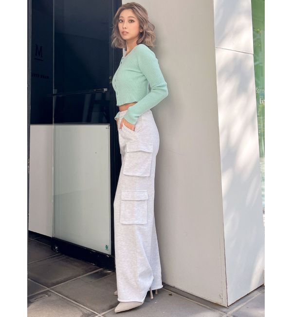 GYDA「ラメモールニットカーディガン」|カーディガン|