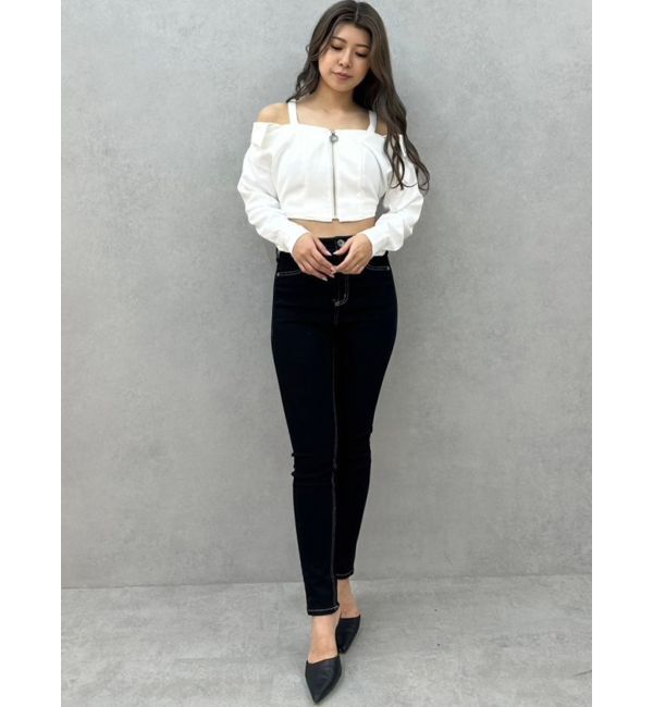 GYDA「Symmetry GYDAオフショルシャツブラウス」|シャツ・ブラウス|