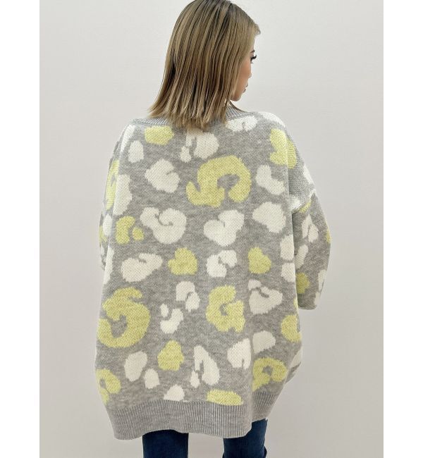 GYDA「ラメGレオパードニットカーディガン」|カーディガン|