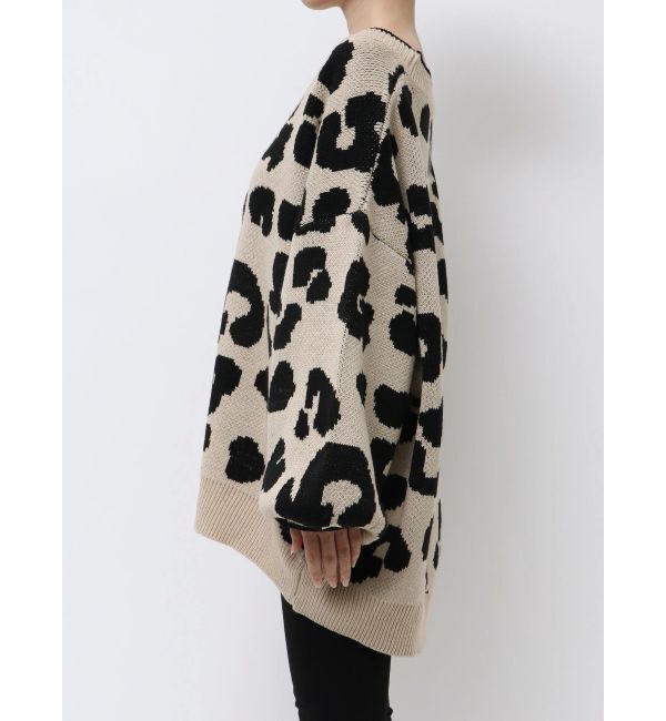 GYDA「ラメGレオパードニットカーディガン」|カーディガン|