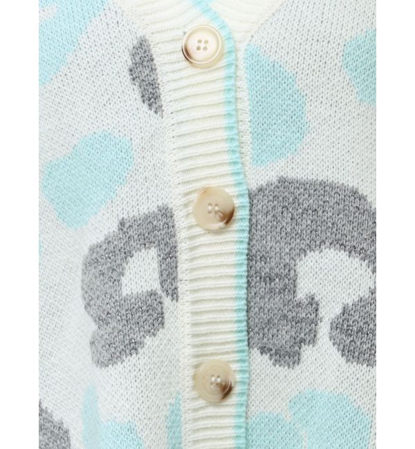 GYDA「ラメGレオパードニットカーディガン」|カーディガン|