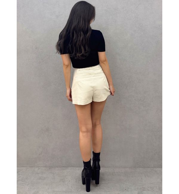 GYDA「GD bijou MOLDハーフスリーブニットトップス」|ニット・セーター|