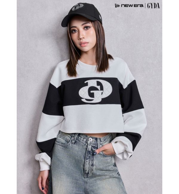 GYDA「GD fake leather patch shortトップス」|Tシャツ・カットソー|