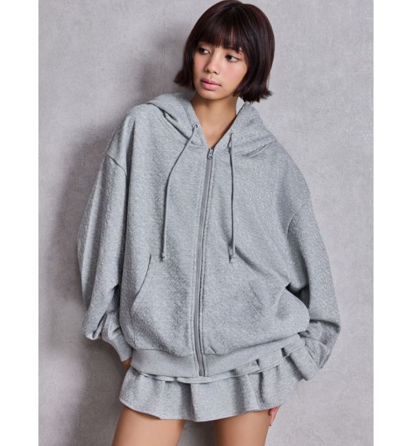 GYDA「GG chain glitter print BIGパーカー」|パーカー|