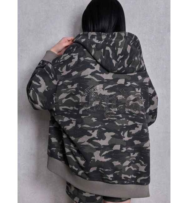 GYDA「NEW BACK GYDAラインストーンラメパーカー」|パーカー|