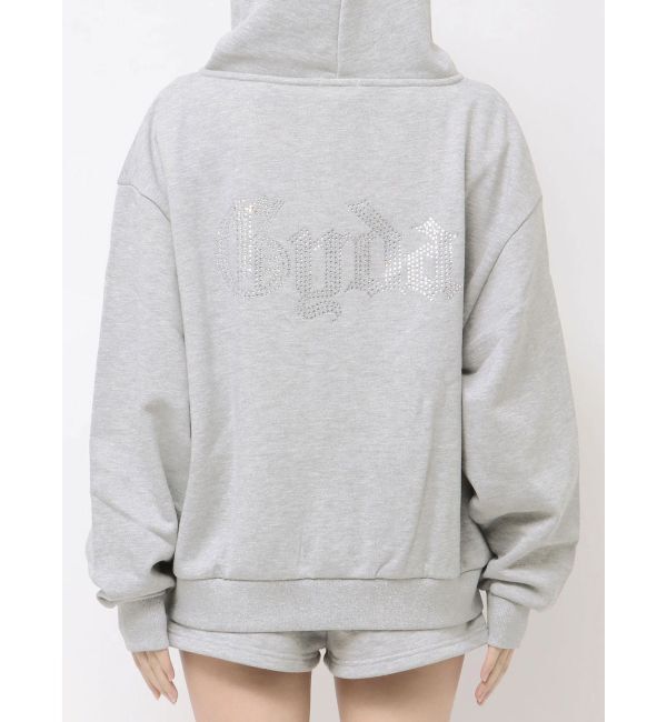 GYDA「NEW BACK GYDAラインストーンラメパーカー」|パーカー|