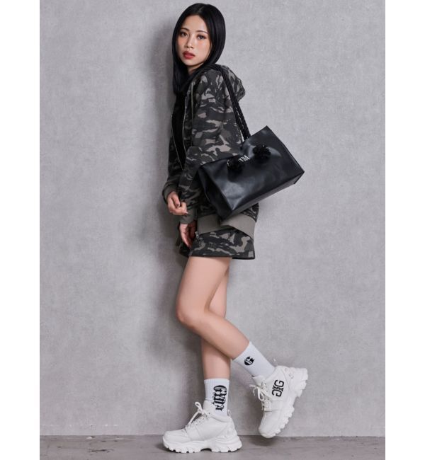 GYDA「NEW BACK GYDAラインストーンラメパーカー」|パーカー|