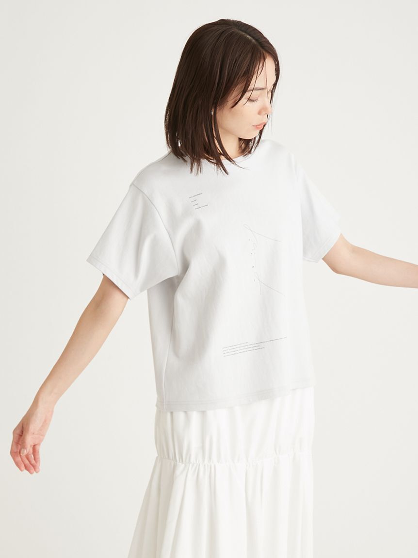 emmi atelier「【IPSA/emmi】コラボプリントTシャツ」|Tシャツ・カットソー|