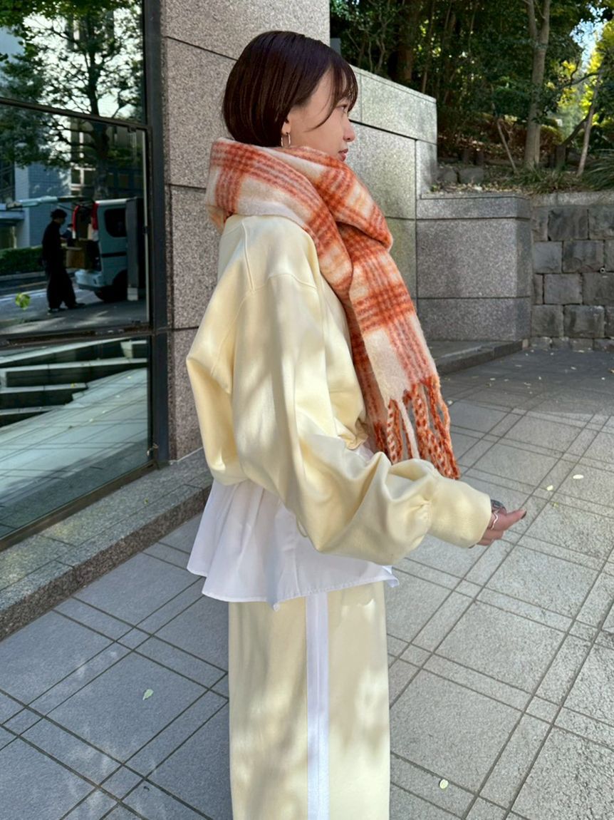 emmi atelier「【NEW YEAR'S SPECIAL ITEM】布帛ドッキング裏毛セットアップ」|ワンピース|