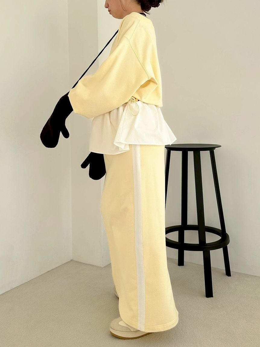 emmi atelier「【NEW YEAR'S SPECIAL ITEM】布帛ドッキング裏毛セットアップ」|ワンピース|