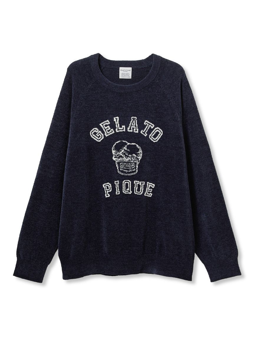 GELATO PIQUE HOMME「【HOMME】トラッドアイスクリームジャガードプルオーバー」|プルオーバー|NVY
