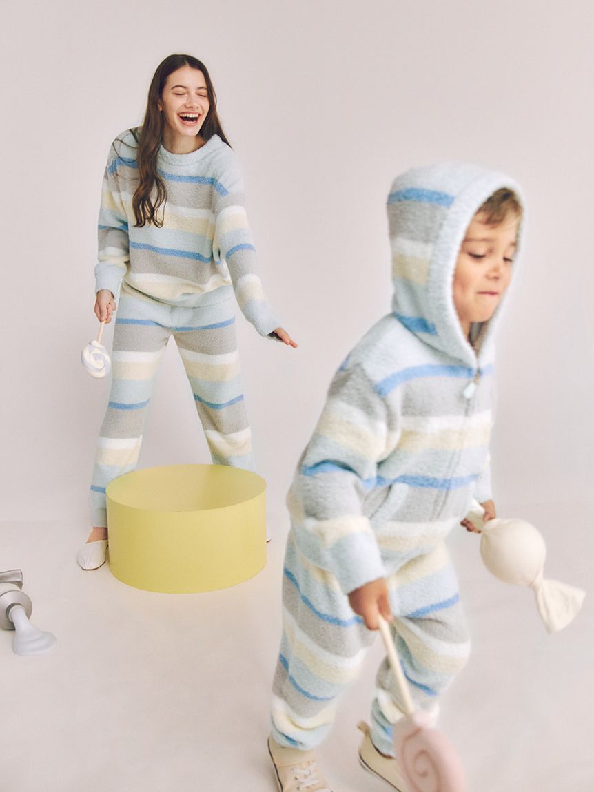 gelato pique「ベビモコカラフルボーダーロングパンツ」|ルームウェア|