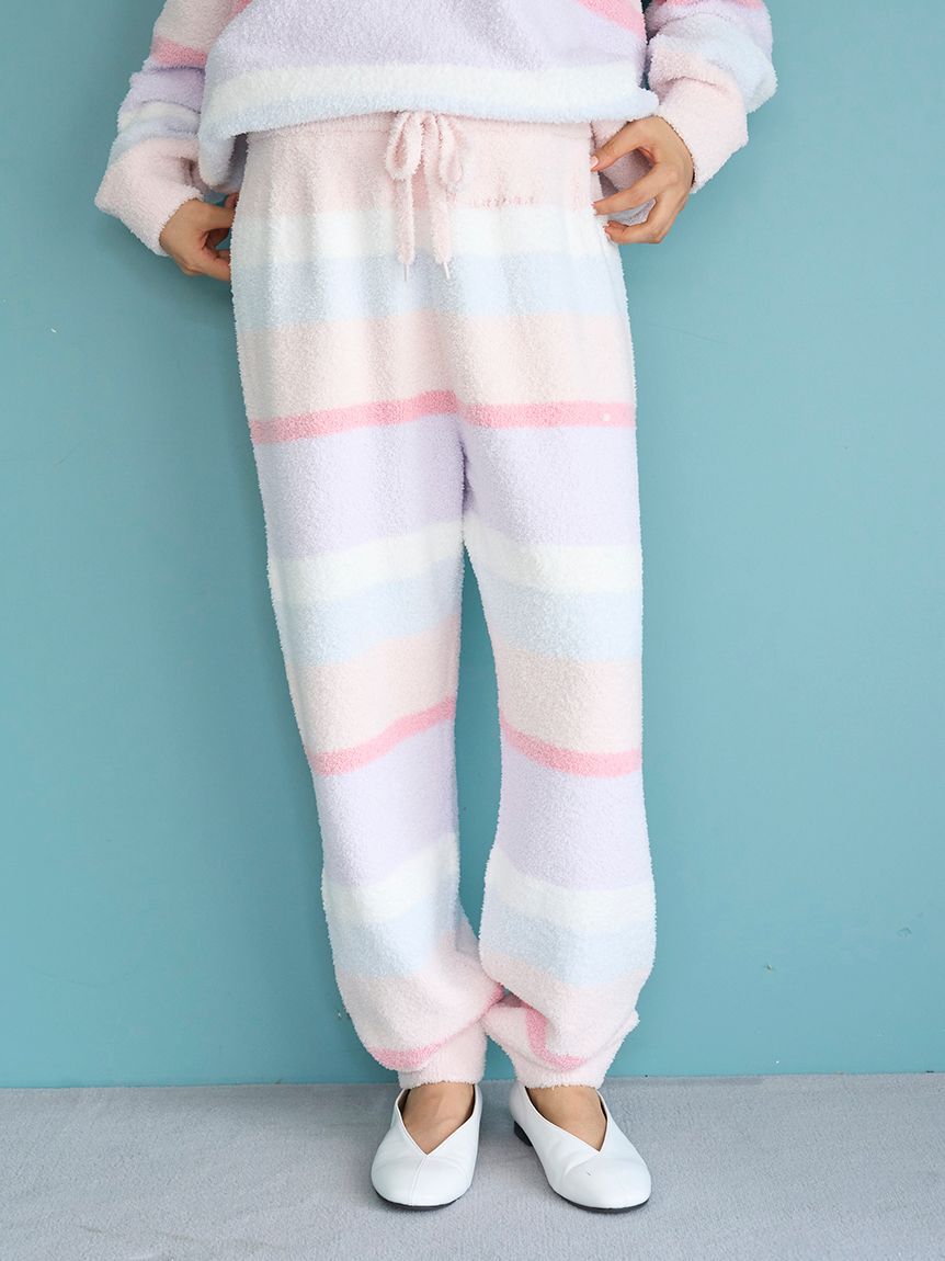 gelato pique「ベビモコカラフルボーダーロングパンツ」|ルームウェア|