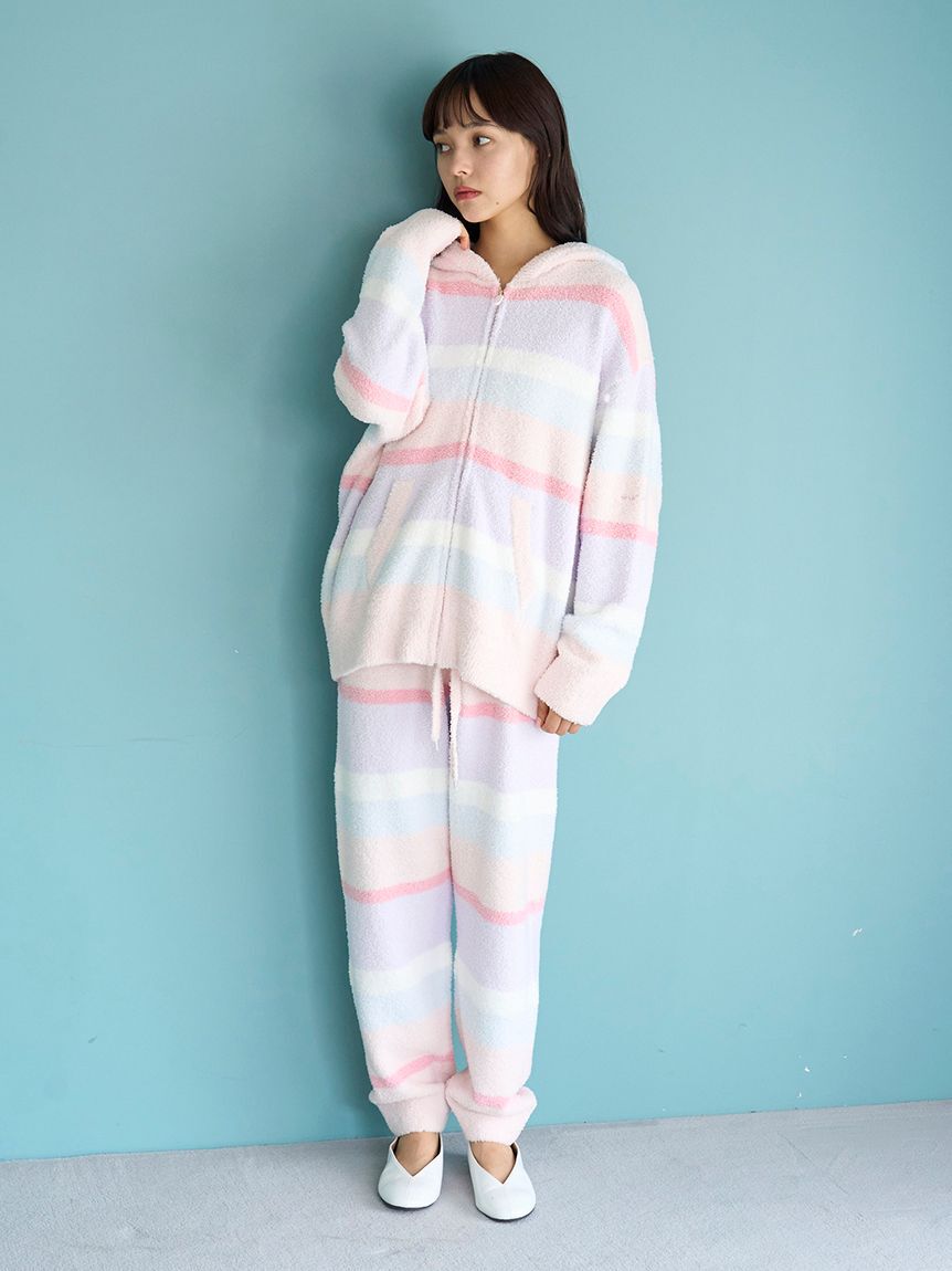 gelato pique「ベビモコカラフルボーダーロングパンツ」|ルームウェア|