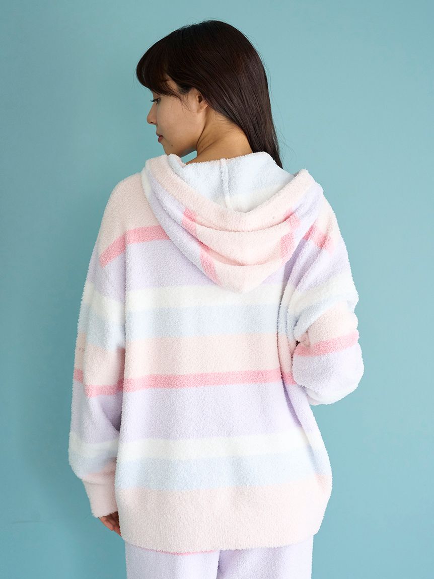 gelato pique「ベビモコカラフルボーダーパーカ」|ルームウェア|