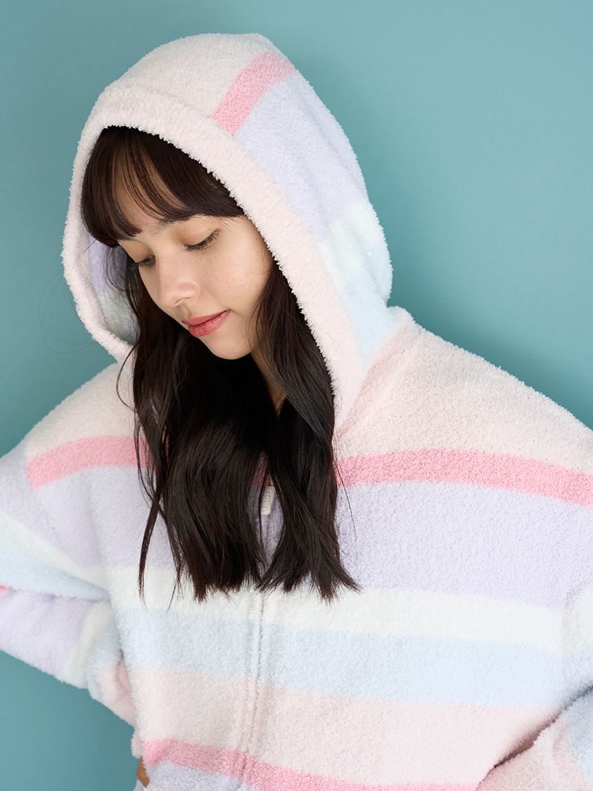 gelato pique「ベビモコカラフルボーダーパーカ」|ルームウェア|